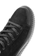Men's Black Lace-Up Nubuck Leather Sports Boots | Derimod