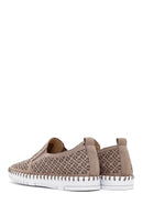 Women's Mink Pattern Fabric Comfort Shoes | Derimod