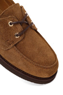 Woman Tan Lace-up Suede Casual Shoes | Derimod