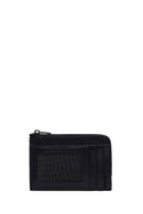 Male Black Leather Cardholder | Derimod
