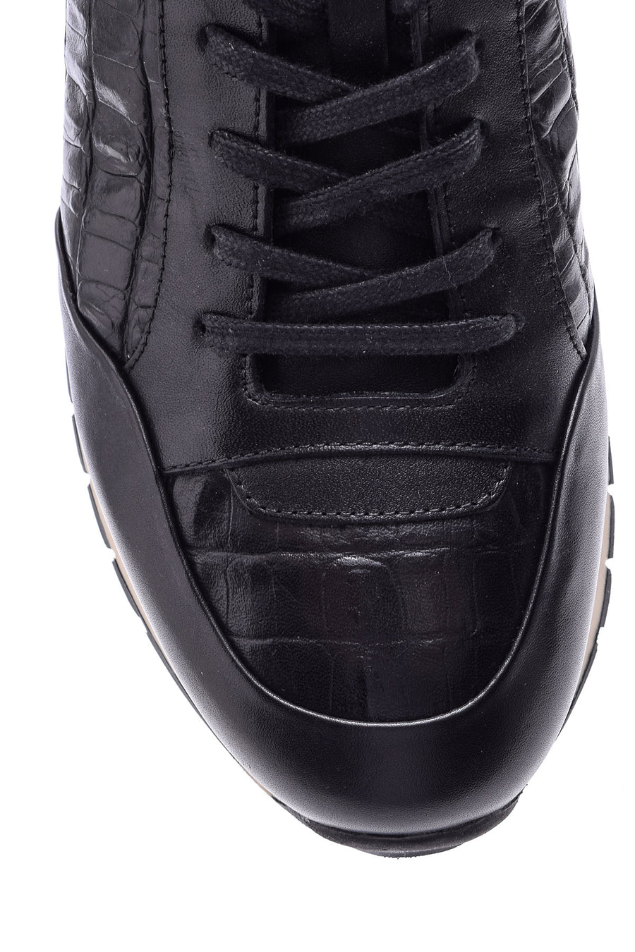 Men's Crocodile Detailed Leather Sneaker
