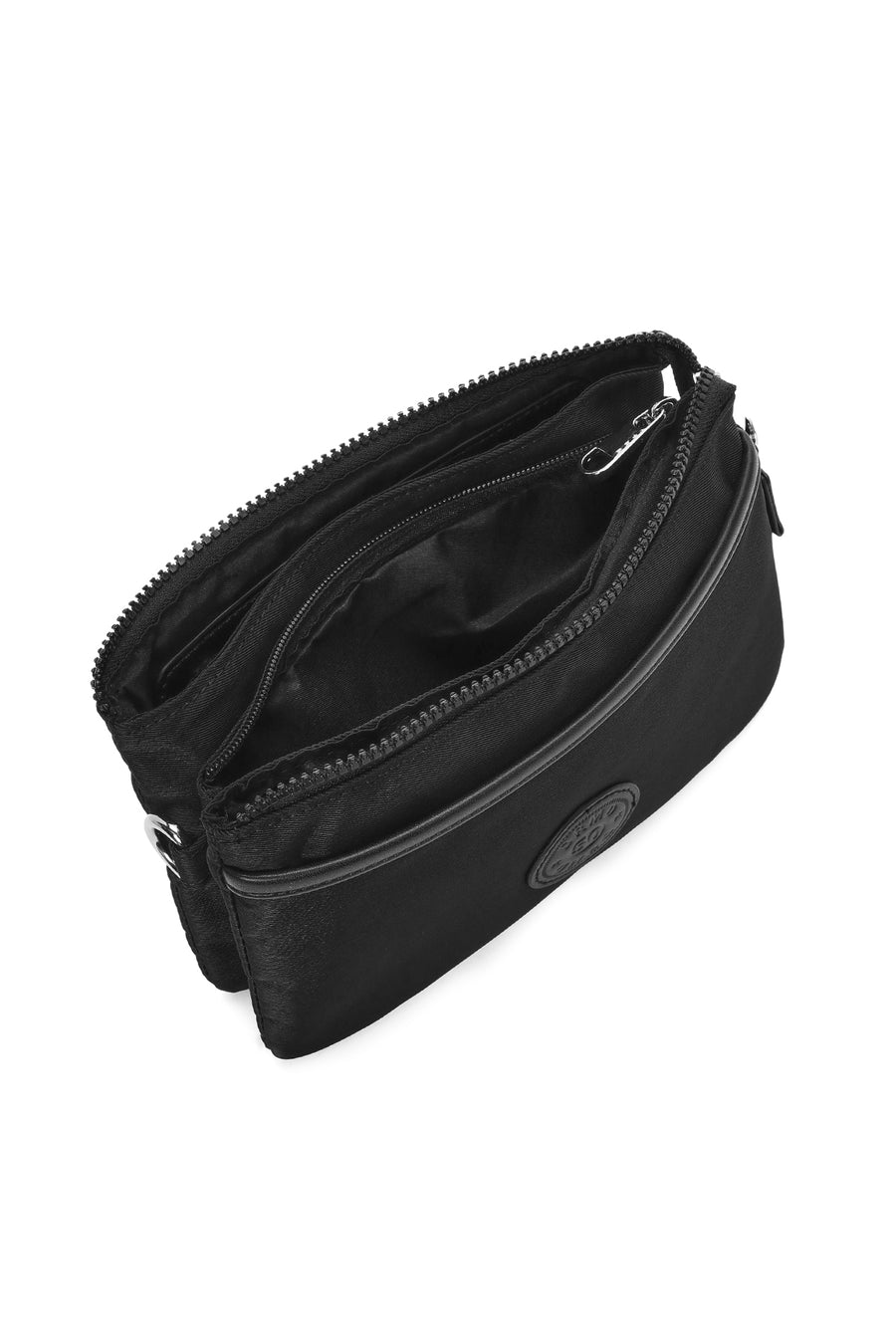 Women's Black Fabric Crossbody Bag