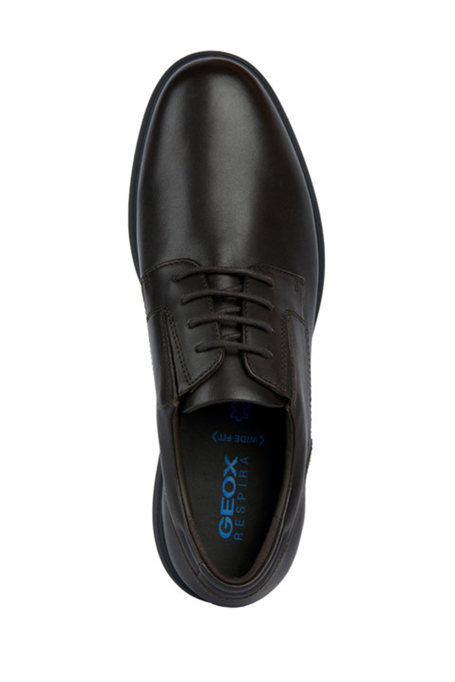 Geox Men's Brown Spherica Lace-Up Leather Casual Shoes