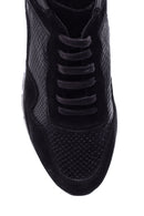 Erkek Süet Detaylı Deri Sneaker | Derimod