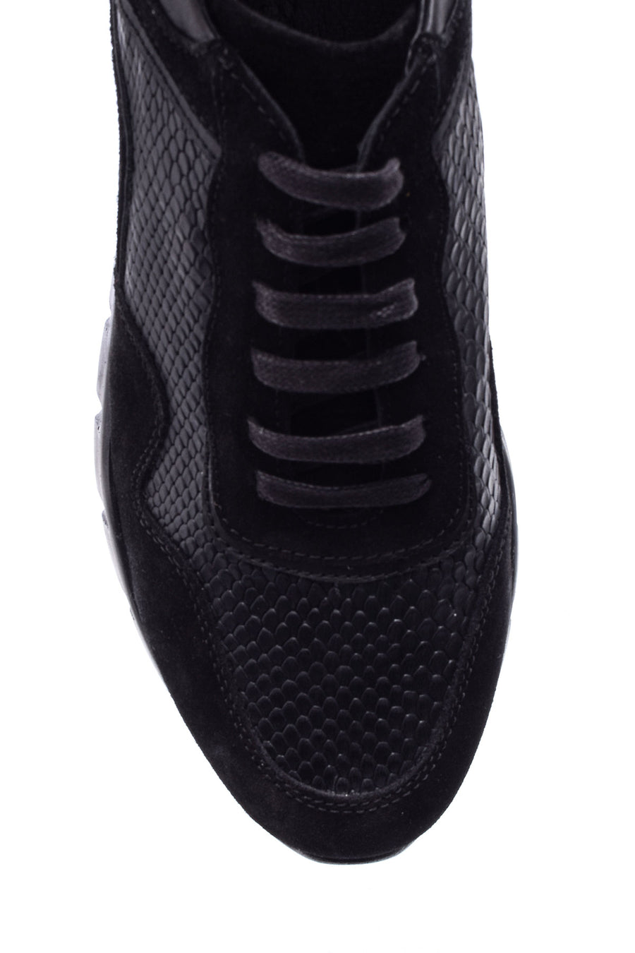 Erkek Süet Detaylı Deri Sneaker