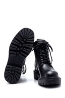 Women's Leather Zippered Boots | Derimod