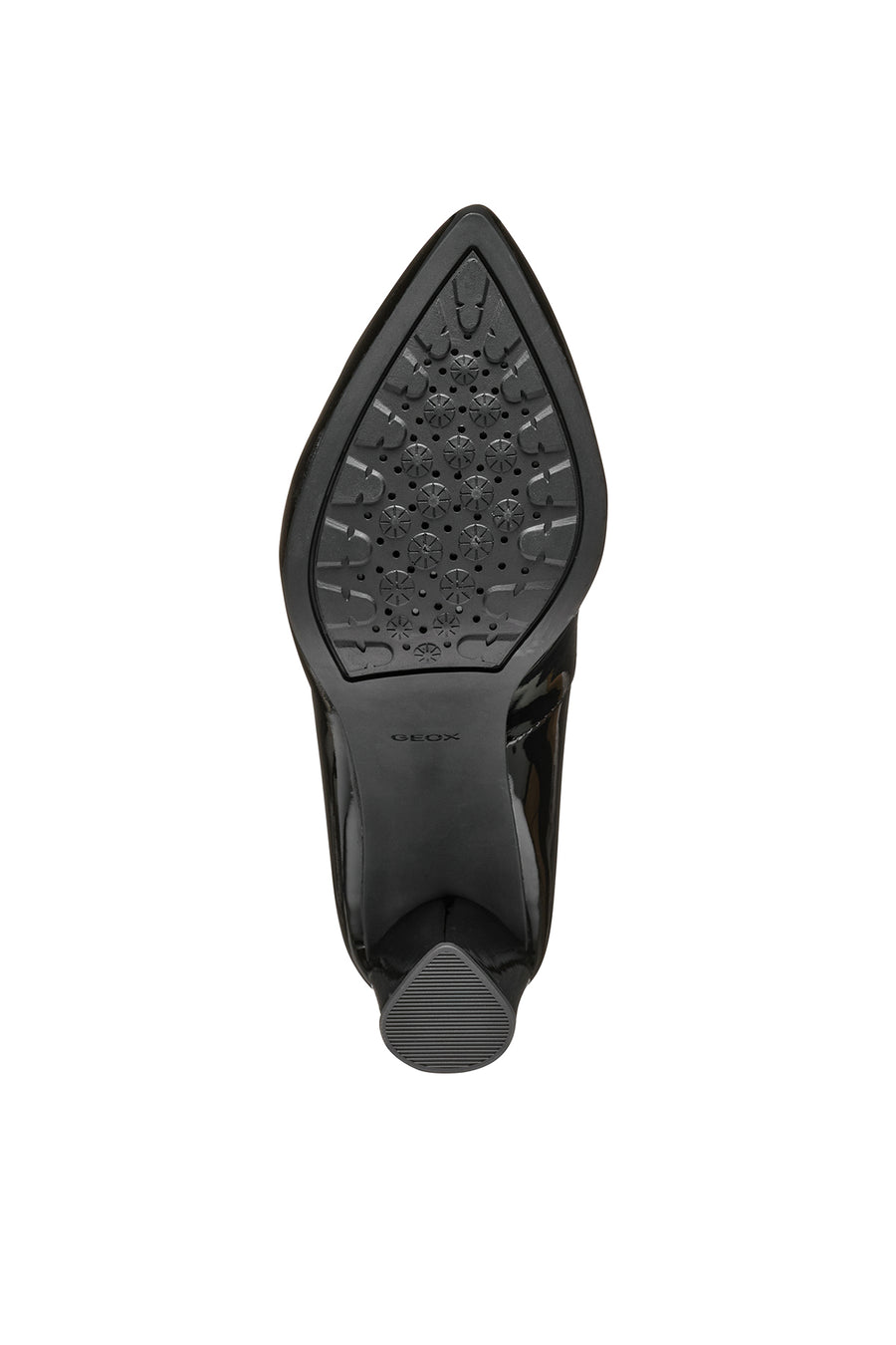 Geox Women's Black Walk Pleasure Heeled Leather Shoes