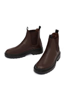 Men's Brown Leather Casual Chelsea Boot | Derimod