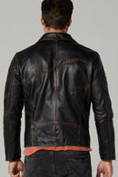 Cobain Men's Leather Jacket | Derimod