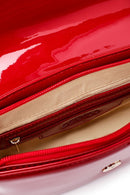 Women's Red Long Strap Patent Leather Crossbody Bag | Derimod