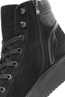 Men's Black Lace-Up Nubuck Leather Sports Boots | Derimod