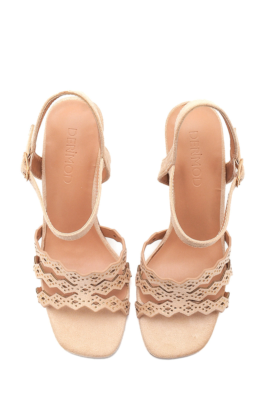 Women's Metal Detailed Heeled Sandals