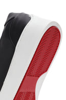 Men's Black Lace-up Leather Sneaker | Derimod