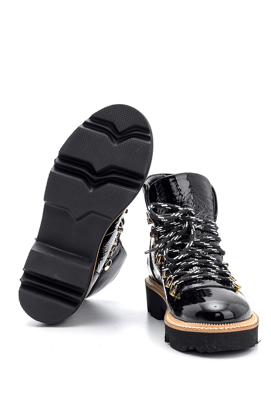 Women's Patent Leather Boots