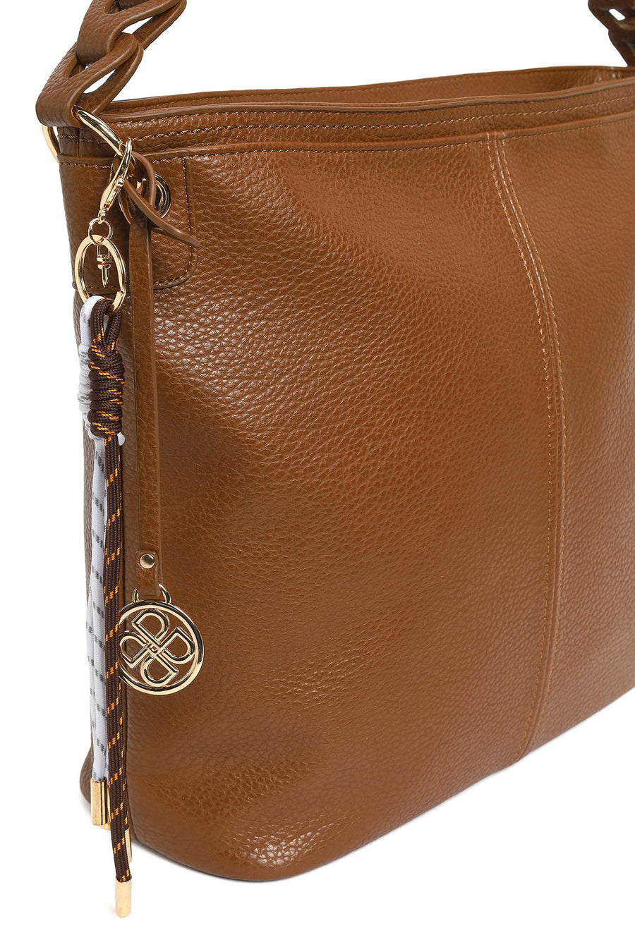 Woman Brown Long-Strap Shoulder Bag