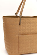 Women's Tan Printed Shoulder Bag | Derimod