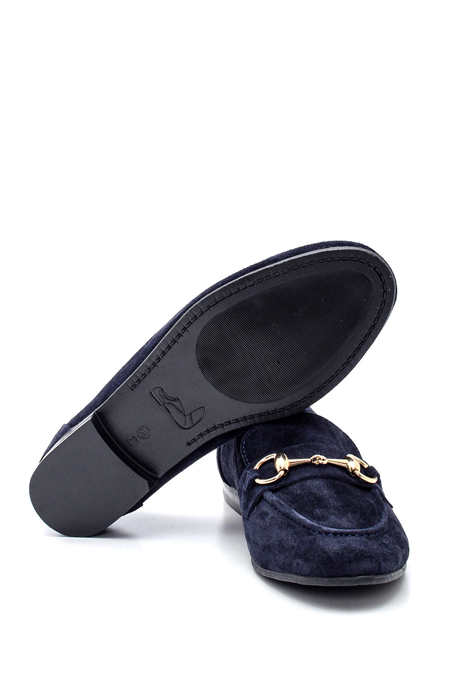 Women's Suede Buckle Detailed Loafer