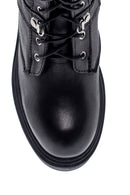 Women's Leather Zippered Heeled Boots | Derimod