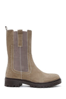 Women's Mink Suede Leather Chelsea Boots | Derimod
