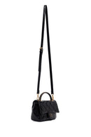 Woman Black Long-Strap Quilted Shoulder Bag | Derimod
