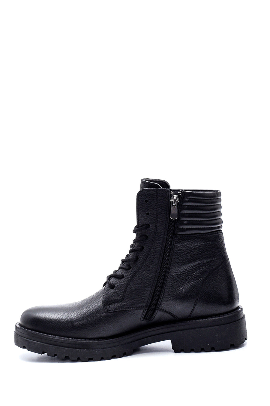 Men's Leather Zippered Boots