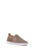 Women's Mink Pattern Fabric Comfort Shoes | Derimod