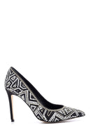 Women's Embroidered Leather Stiletto | Derimod