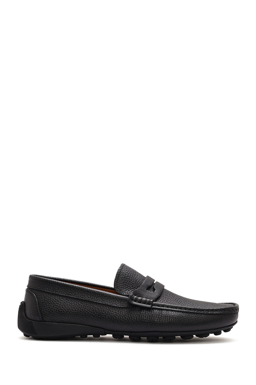 Erkek Siyah Deri Casual Loafer 25SFD7551FT | Derimod