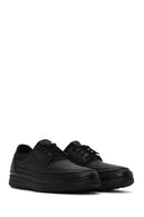 Male Black Lace-Up Leather Casual Shoes | Derimod