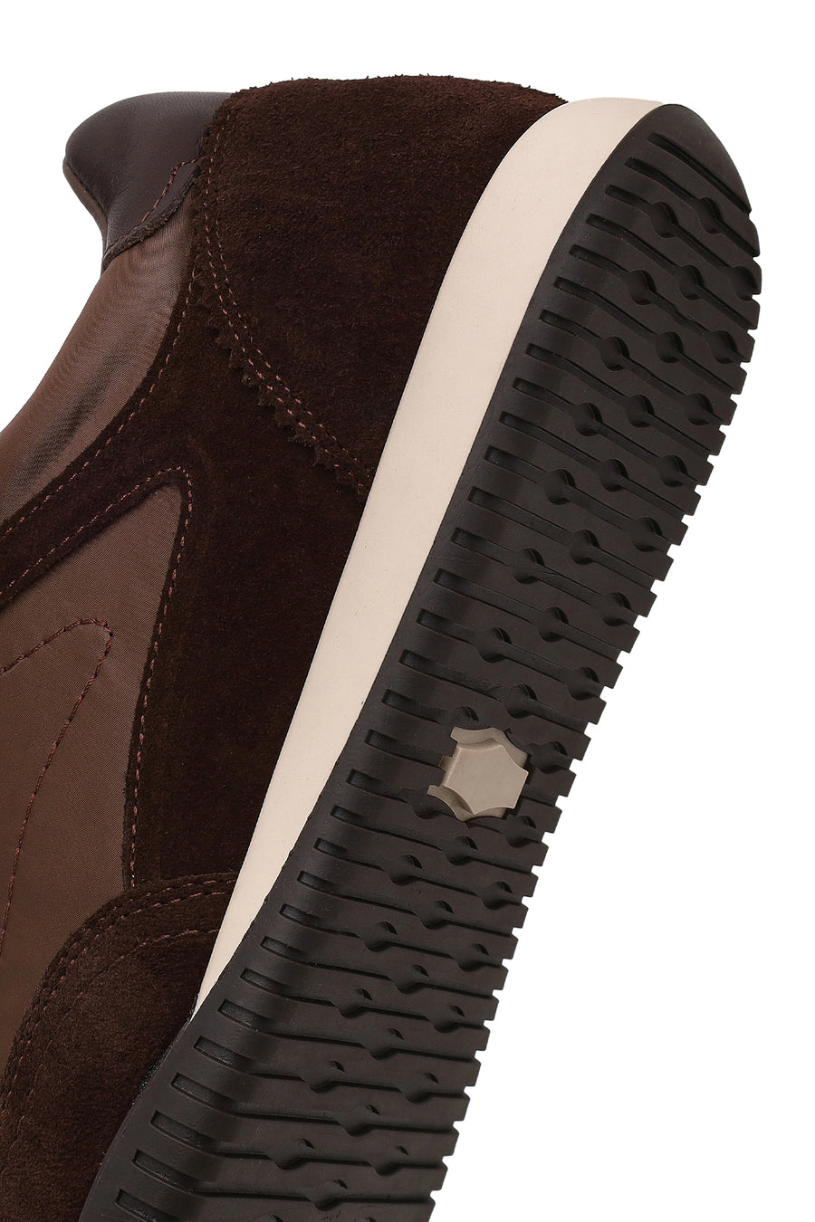 Woman Brown Lace-up Suede Leather Sneaker