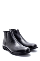 Men's Leather Back Zippered Classic Boots | Derimod