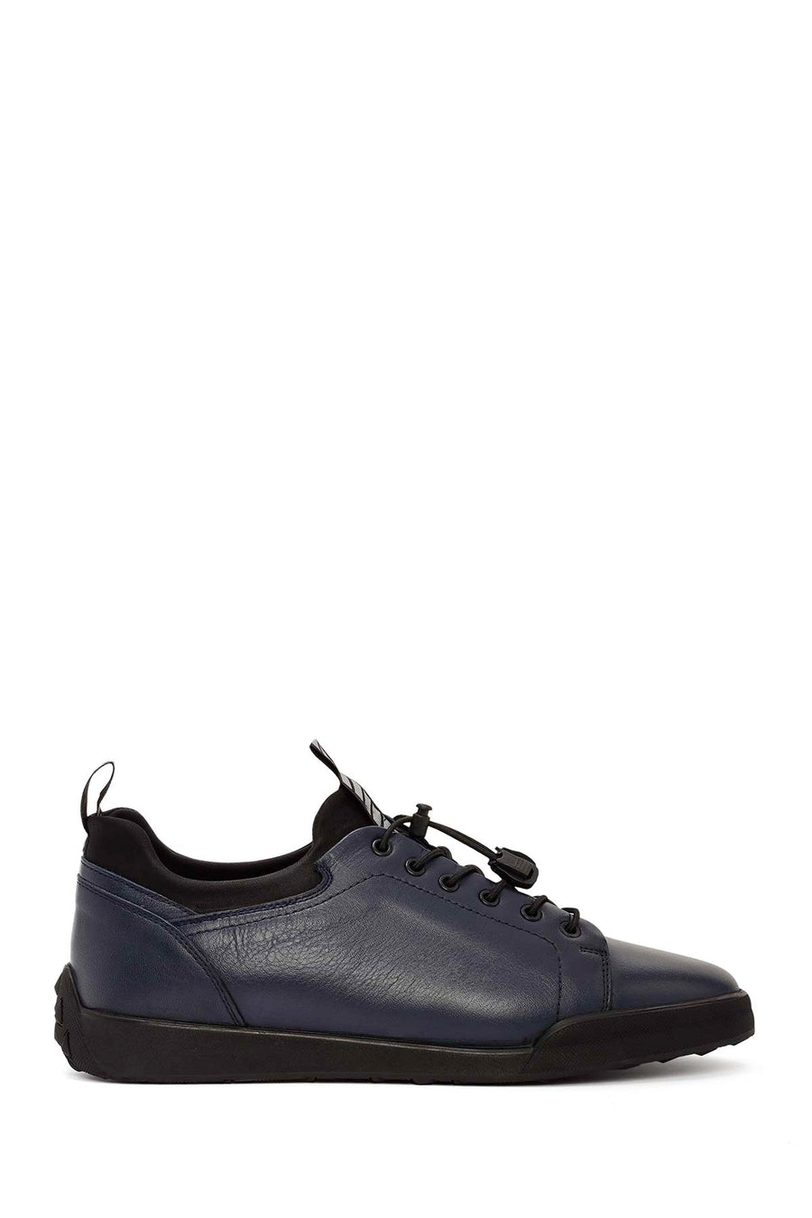 Men's Navy Blue Lace-Up Leather Sneaker 24WFD641118 | Derimod