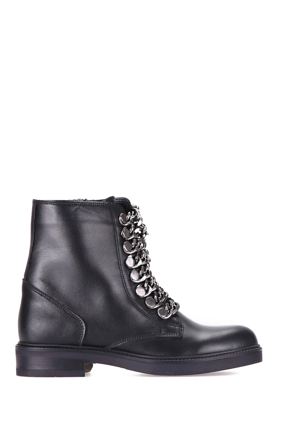 Women's Leather Boots with Chain 18WFD220418 | Derimod