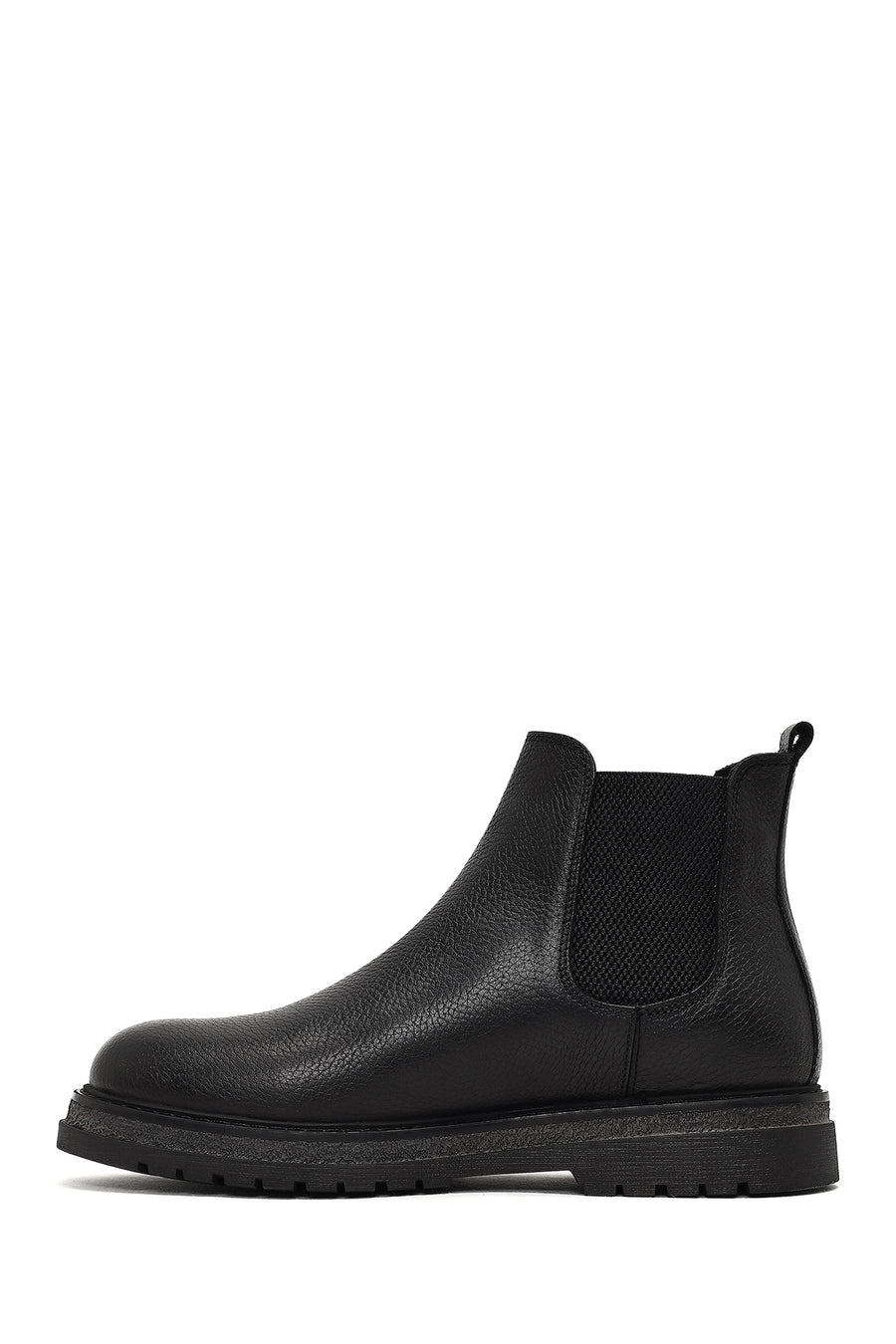Male Black Leather Chelsea Boots