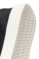 Male Black Lace-Up Leather Sneaker | Derimod