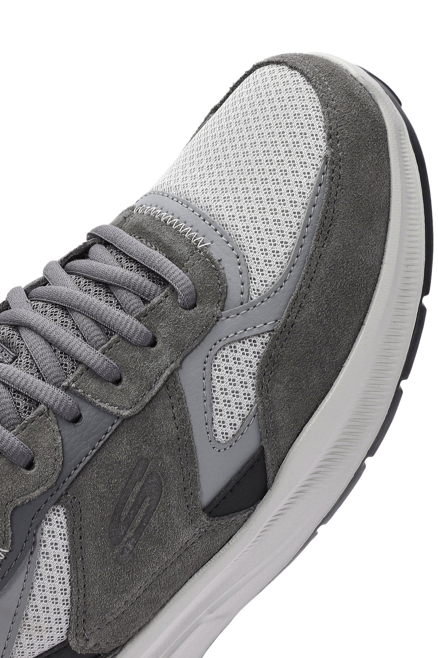 Skechers Men's Grey Equalizer Lace-Up Chunky Sole Sneakers