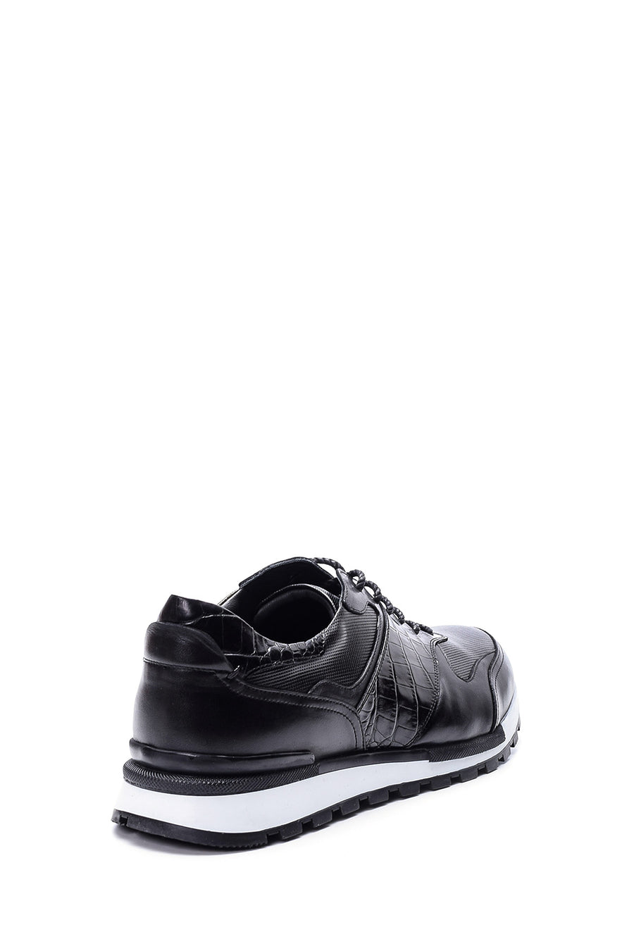 Men's Crocodile Detailed Leather Sneaker