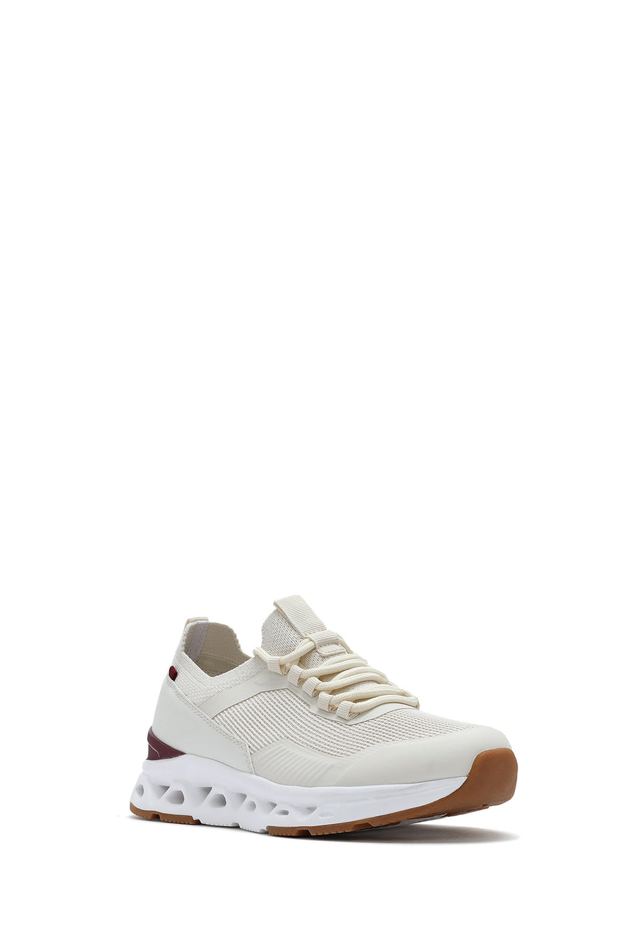 Derimod Zero Women's Cream Laced Fabric Sneakers