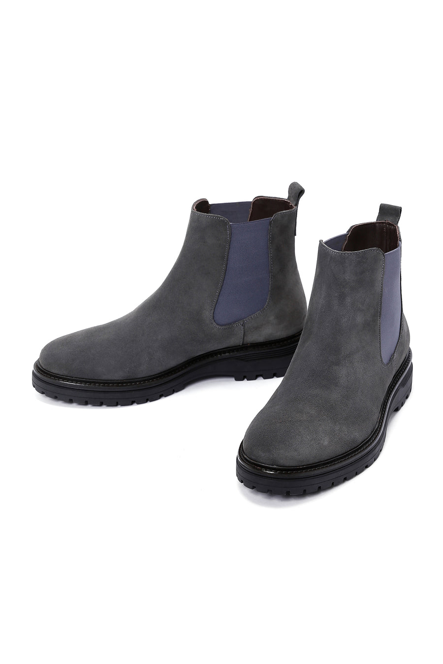 Men's Anthracite Suede Leather Chelsea Boots