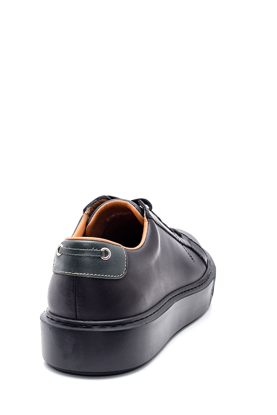 Erkek Siyah Deri Sneaker