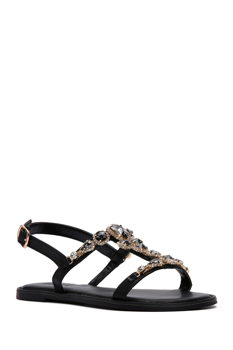 Women's Black Stone Sandals