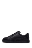 Male Black Lace-Up Leather Sneaker | Derimod