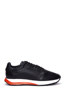 Men's Black Leather Sneaker | Derimod