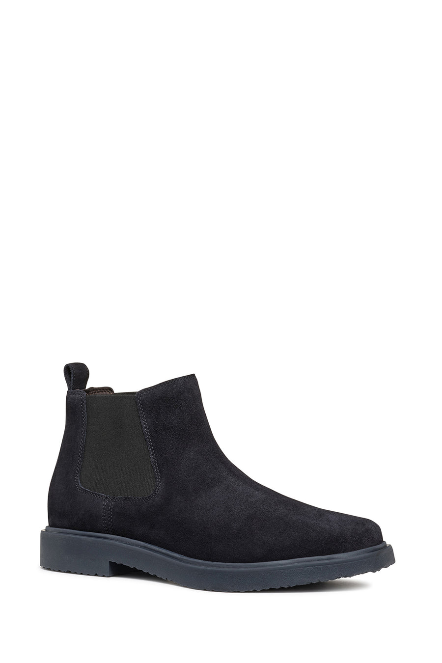 Geox Men's Navy Blue Ghete Leather Chelsea Boots