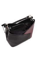 Woman Black Shoulder Bag with Short and Long Straps | Derimod