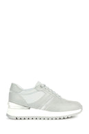 Geox Women's Gray Desya Laced Thick Soled Sports Shoes | Derimod