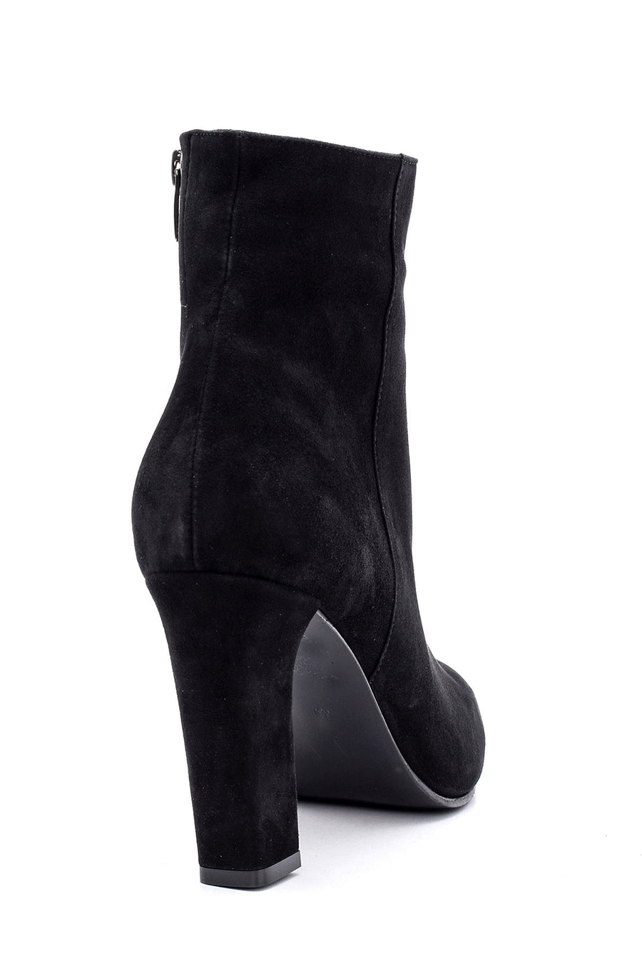 Women's Suede Leather Heeled Boots