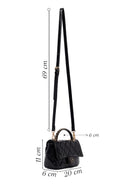 Woman Black Long-Strap Quilted Shoulder Bag | Derimod
