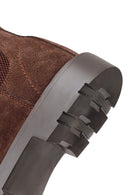 Male Brown Suede Chelsea Boots | Derimod