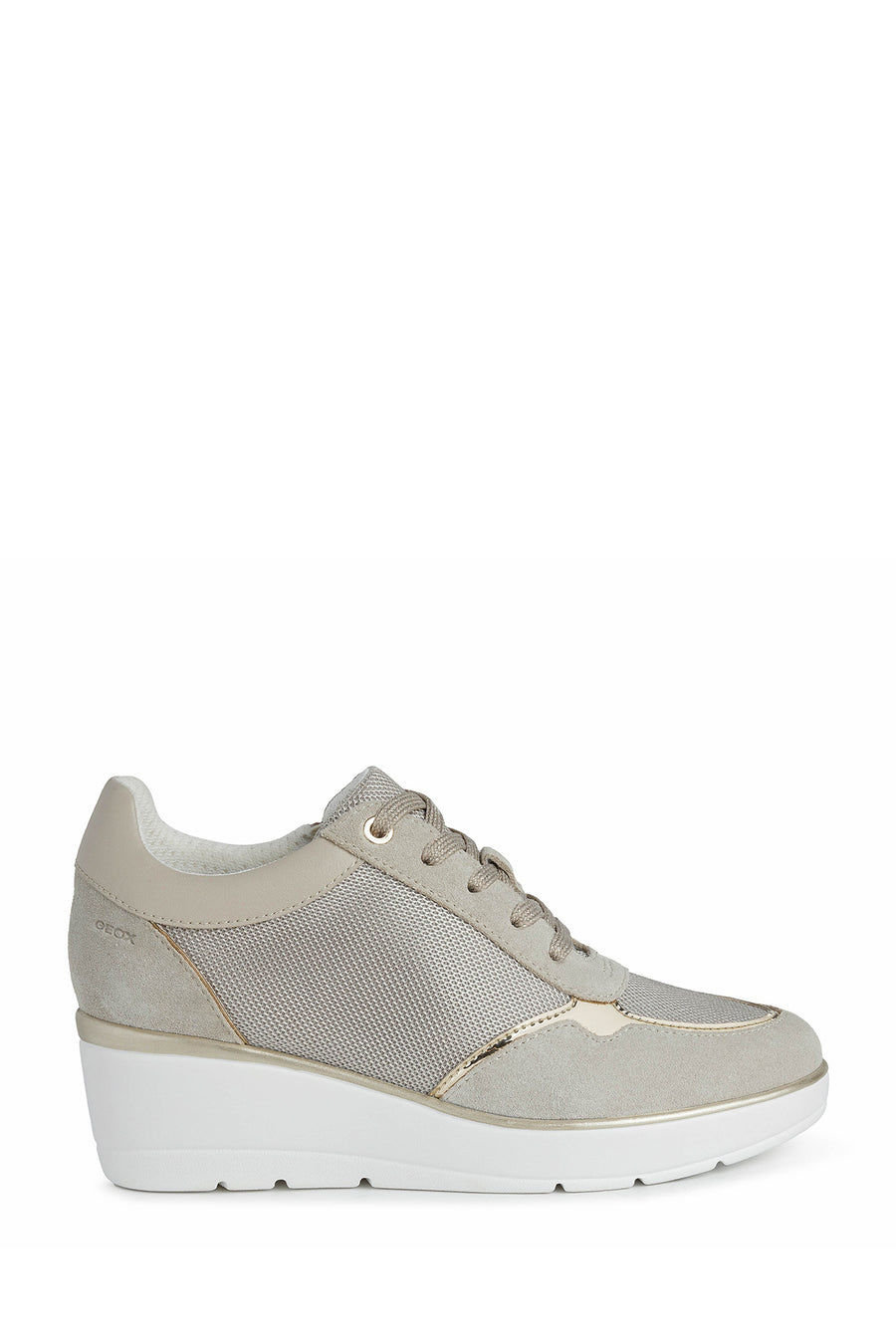 Geox Women's Beige Ilde Wedge Heel Sneaker D25RAA01422CH65A | Derimod